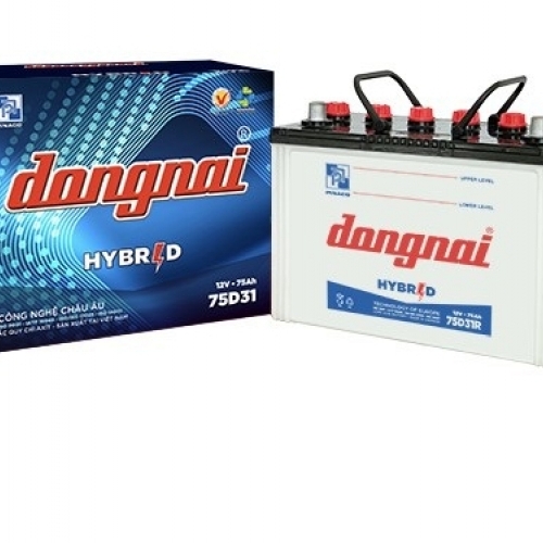 BÌNH ẮC QUY ĐỒNG NAI 75D31R (12V-75AH)