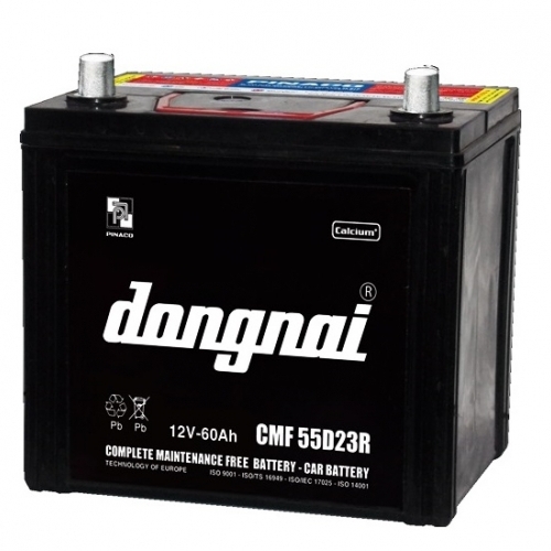 Ắc quy Đồng Nai CMF 55D23 R/L (12V-60Ah)