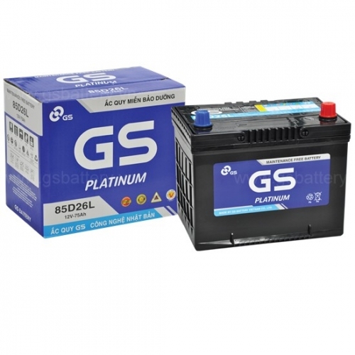 ẮC QUY GS MF 85D26L (12V-75AH)