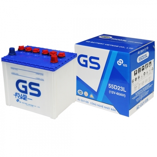 Ắc quy GS 55D23L (12V-60Ah)