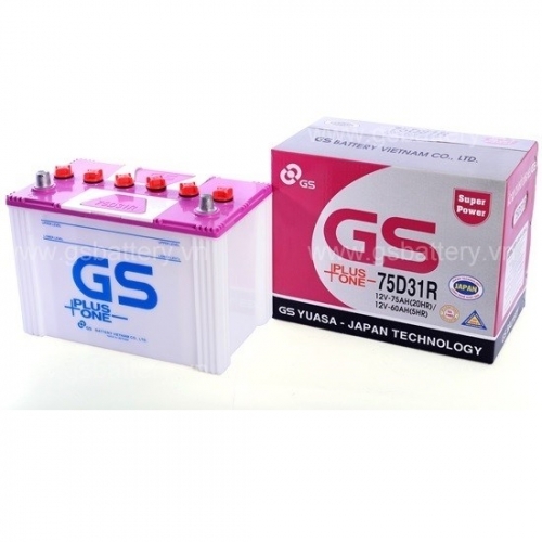 Ắc quy GS 75D31R/L (12V-75Ah)